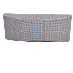 OWP Gray Textured Hard Eyeglass Case Blue Logo Magnetic Closure Protective Case